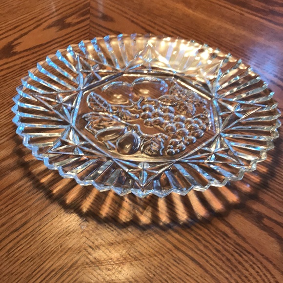 2 pc Vintage Federal glass fruit plate and bowl - Picture 2 of 5